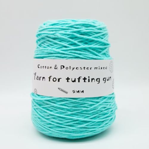 LSQXSS 458 g Knäuel-Tuftgarn, professionelles 8-fach getuftetes Garn zum Tuften von Teppichen, Stanznadel, 5 mm dickes Poke-Stickgarn, gemischtes Nähgarn aus Polyester-Baumwolle LSQXSS 458 g Knäuel-Tuftgarn, professionelles 8-fach getuftetes Garn zum Tuften von Teppichen, Stanznadel, 5 mm dickes Poke-Stickgarn, gemischtes Nähgarn aus Polyester-Baumwolle von LSQXSS