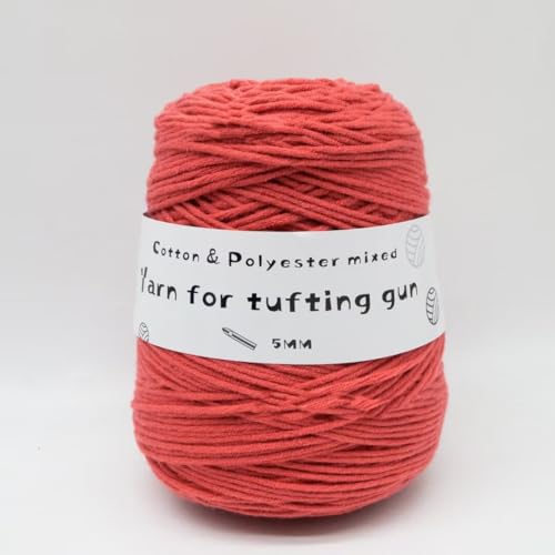 LSQXSS 458 g Knäuel-Tuftgarn, professionelles 8-fach getuftetes Garn zum Tuften von Teppichen, Stanznadel, 5 mm dickes Poke-Stickgarn, gemischtes Nähgarn aus Polyester-Baumwolle LSQXSS 458 g Knäuel-Tuftgarn, professionelles 8-fach getuftetes Garn zum Tuften von Teppichen, Stanznadel, 5 mm dickes Poke-Stickgarn, gemischtes Nähgarn aus Polyester-Baumwolle von LSQXSS