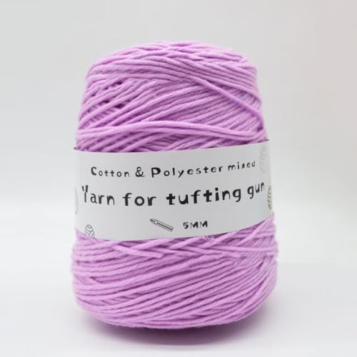 LSQXSS 458 g Knäuel-Tuftgarn, professionelles 8-fach getuftetes Garn zum Tuften von Teppichen, Stanznadel, 5 mm dickes Poke-Stickgarn, gemischtes Nähgarn aus Polyester-Baumwolle LSQXSS 458 g Knäuel-Tuftgarn, professionelles 8-fach getuftetes Garn zum Tuften von Teppichen, Stanznadel, 5 mm dickes Poke-Stickgarn, gemischtes Nähgarn aus Polyester-Baumwolle von LSQXSS