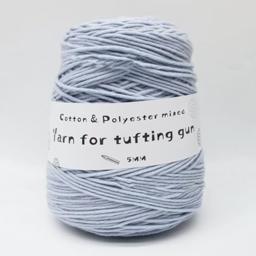 LSQXSS 458 g Knäuel-Tuftgarn, professionelles 8-fach getuftetes Garn zum Tuften von Teppichen, Stanznadel, 5 mm dickes Poke-Stickgarn, gemischtes Nähgarn aus Polyester-Baumwolle LSQXSS 458 g Knäuel-Tuftgarn, professionelles 8-fach getuftetes Garn zum Tuften von Teppichen, Stanznadel, 5 mm dickes Poke-Stickgarn, gemischtes Nähgarn aus Polyester-Baumwolle von LSQXSS