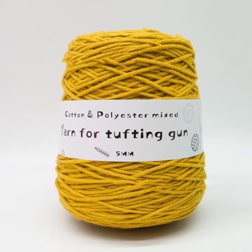LSQXSS 458 g Knäuel-Tuftgarn, professionelles 8-fach getuftetes Garn zum Tuften von Teppichen, Stanznadel, 5 mm dickes Poke-Stickgarn, gemischtes Nähgarn aus Polyester-Baumwolle LSQXSS 458 g Knäuel-Tuftgarn, professionelles 8-fach getuftetes Garn zum Tuften von Teppichen, Stanznadel, 5 mm dickes Poke-Stickgarn, gemischtes Nähgarn aus Polyester-Baumwolle von LSQXSS
