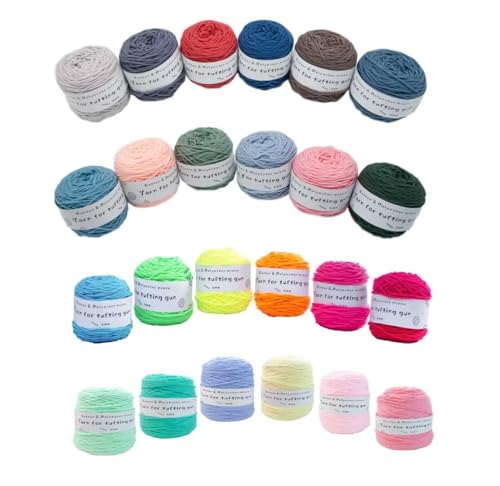 Tufting-Pistolengarn,strapazierfähiges Mischwollknäuel aus Polyester und Baumwolle,100g Strick-Häkel-Stickgarn,48 Farben getuftetes Garn,100 Meter pro Rolle,8-fädiges Garn zum Tuften von Teppichen Tufting-Pistolengarn,strapazierfähiges Mischwollknäuel aus Polyester und Baumwolle,100g Strick-Häkel-Stickgarn,48 Farben getuftetes Garn,100 Meter pro Rolle,8-fädiges Garn zum Tuften von Teppichen von LSQXSS