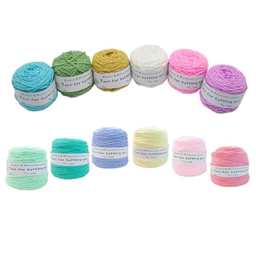 Tufting-Pistolengarn,strapazierfähiges Mischwollknäuel aus Polyester und Baumwolle,100g Strick-Häkel-Stickgarn,48 Farben getuftetes Garn,100 Meter pro Rolle,8-fädiges Garn zum Tuften von Teppichen Tufting-Pistolengarn,strapazierfähiges Mischwollknäuel aus Polyester und Baumwolle,100g Strick-Häkel-Stickgarn,48 Farben getuftetes Garn,100 Meter pro Rolle,8-fädiges Garn zum Tuften von Teppichen von LSQXSS