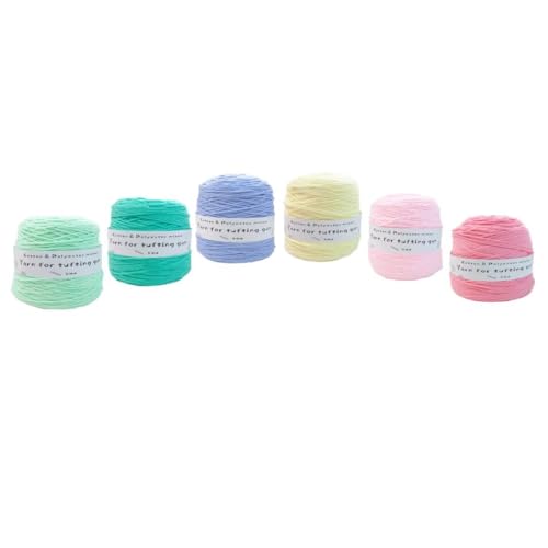 Tufting-Pistolengarn,strapazierfähiges Mischwollknäuel aus Polyester und Baumwolle,100g Strick-Häkel-Stickgarn,48 Farben getuftetes Garn,100 Meter pro Rolle,8-fädiges Garn zum Tuften von Teppichen Tufting-Pistolengarn,strapazierfähiges Mischwollknäuel aus Polyester und Baumwolle,100g Strick-Häkel-Stickgarn,48 Farben getuftetes Garn,100 Meter pro Rolle,8-fädiges Garn zum Tuften von Teppichen von LSQXSS