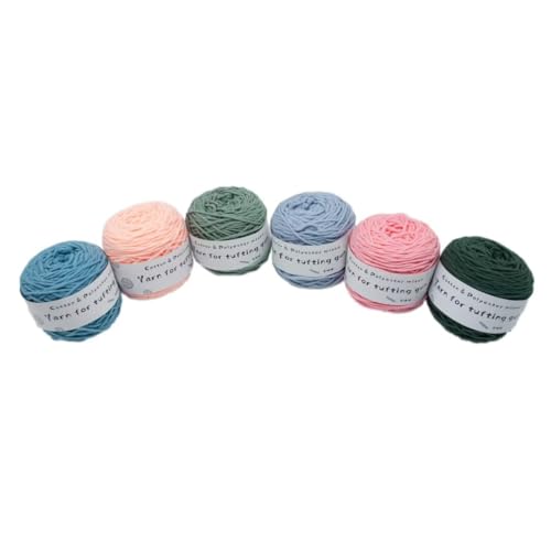 Tufting-Pistolengarn,strapazierfähiges Mischwollknäuel aus Polyester und Baumwolle,100g Strick-Häkel-Stickgarn,48 Farben getuftetes Garn,100 Meter pro Rolle,8-fädiges Garn zum Tuften von Teppichen Tufting-Pistolengarn,strapazierfähiges Mischwollknäuel aus Polyester und Baumwolle,100g Strick-Häkel-Stickgarn,48 Farben getuftetes Garn,100 Meter pro Rolle,8-fädiges Garn zum Tuften von Teppichen von LSQXSS