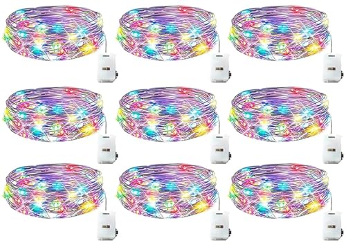 LSUO BAOFU LED Mini Lichterkette mit Batterie, 9x20er Micro Lichterkette außen Batterie, 2M DIY kleine Lichterketten Wasserdicht fürParty, Garten, Weihnachten, Halloween, Hochzeit, Beleuchtung Deko LSUO BAOFU LED Mini Lichterkette mit Batterie, 9x20er Micro Lichterkette außen Batterie, 2M DIY kleine Lichterketten Wasserdicht fürParty, Garten, Weihnachten, Halloween, Hochzeit, Beleuchtung Deko von LSUO BAOFU