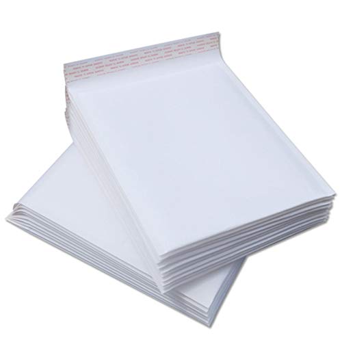 Plastik Versandbeutel 100 Stück weiße Papierblasenumschläge Taschen Mailer gepolsterte Schifffahrtsblasenhülle wasserdichte Schaumstoff Mailingbeutel 8 Größen 52 (Color : 11x13cm) von LSYHHXC