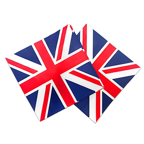 32er Pack Union Jack Papierservietten, Queen's Platinum Jubilee 2022 Dekorationen, UK Celebration Party, Patriotic Motto Party, UK Sports Event Supplies, Party Tischdekoration. von LSYYSL