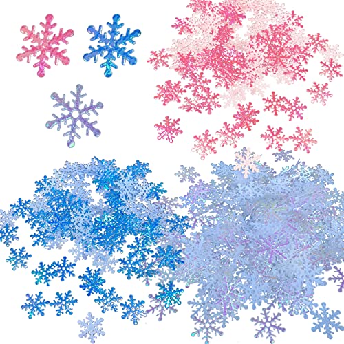 900 Stück 2 cm Schneeflocken-Konfetti, Konfetti werfen, Weiß, Rosa, Blau, künstliche Schneeflocken, DIY-Handwerk, geeignet zum Dekorieren von Hochzeiten, Geburtstagsfeiern, Weihnachten 900 Stück 2 cm Schneeflocken-Konfetti, Konfetti werfen, Weiß, Rosa, Blau, künstliche Schneeflocken, DIY-Handwerk, geeignet zum Dekorieren von Hochzeiten, Geburtstagsfeiern, Weihnachten von LSYYSL