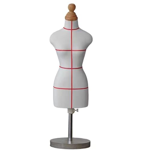 Schneiderpuppe für Damen, modisch, Mini-Schneiderpuppe, Schneiderpuppe, Drapierständer, halbe Skala, abnehmbarer und verstellbarer Massivholzsockel Schneiderpuppe für Damen, modisch, Mini-Schneiderpuppe, Schneiderpuppe, Drapierständer, halbe Skala, abnehmbarer und verstellbarer Massivholzsockel von LSyySy