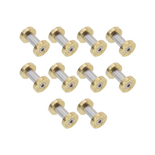 LT Easiyl 10 Stück M4 Griffschrauben Muttern Griffbolzen Nieten Schraube Edelstahl Schaftnieten für Taktische Fahrmesser Gesamtlänge 12mm LT Easiyl 10 Stück M4 Griffschrauben Muttern Griffbolzen Nieten Schraube Edelstahl Schaftnieten für Taktische Fahrmesser Gesamtlänge 12mm von LT Easiyl