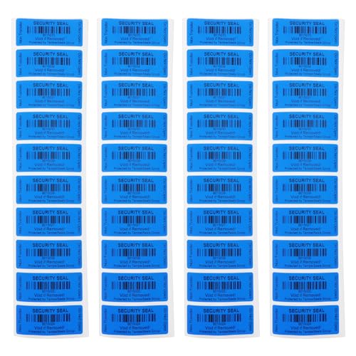 LT Easiyl 100 Stück 25 X 60 mm/1 X 2,4 Zoll Nicht übertragbare Manipulationssichere Sicherheits Void Aufkleber Offensichtliche Sicherheitsgarantie Void Etiketten mit Barcode Siegel Blau LT Easiyl 100 Stück 25 X 60 mm/1 X 2,4 Zoll Nicht übertragbare Manipulationssichere Sicherheits Void Aufkleber Offensichtliche Sicherheitsgarantie Void Etiketten mit Barcode Siegel Blau von LT Easiyl