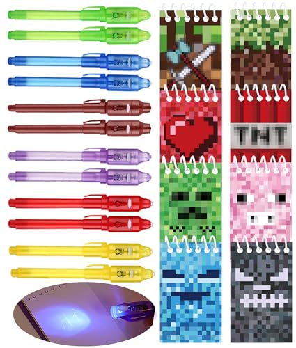 12 UV-Stift und 12 Notizbuch,Mini Pixel Partytüten, kindergeburtstag gastgeschenke, Adventskalender und kleine Geschenke für Kinder, Mini-Pixel-Dekoration 12 UV-Stift und 12 Notizbuch,Mini Pixel Partytüten, kindergeburtstag gastgeschenke, Adventskalender und kleine Geschenke für Kinder, Mini-Pixel-Dekoration von LTHOENG