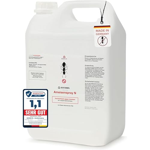 BIOFORMEL Ameisen-Spray - Anti Ameisenmittel zum Ameisen bekämpfen im Haus & Garten - bekämpft Ameisen - gegen alle Arten von Ameisen - Langzeitwirkung geruchsneutral & fleckenfrei von LTK-008