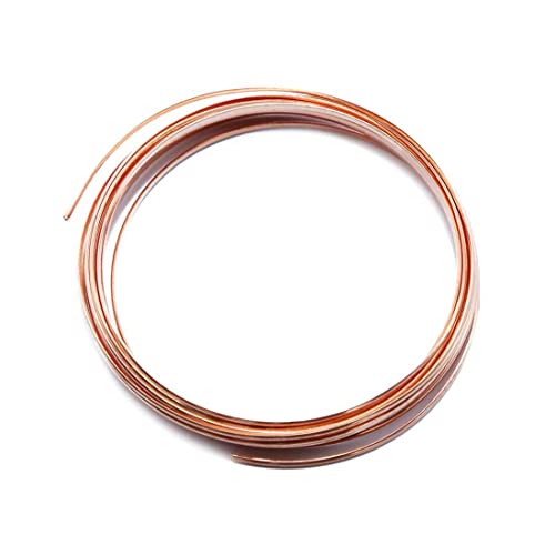 99,5% reiner Kupferdraht, runder blanker Kupferdraht, 15 Gauge, Schmuckherstellung, Perlenstickerei, Blumenhandwerksdraht (Länge: 1M) von LTKJ