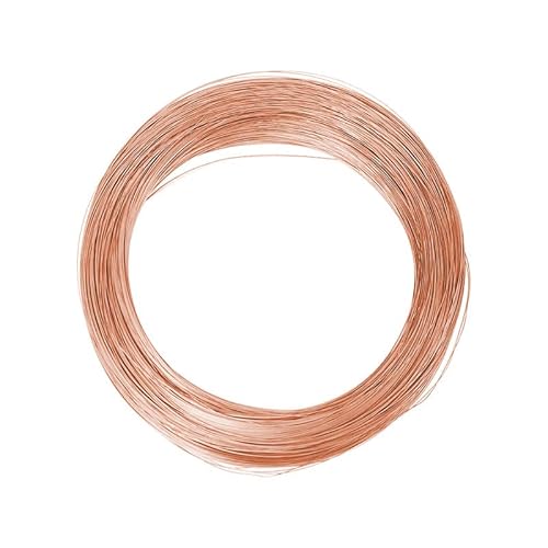 99,5% reiner Kupferdraht, rund, blanker Kupferdraht, 18 Gauge, Schmuckherstellung, Perlen, Blumen-Basteldraht (Länge 10 m) von SKYPRO
