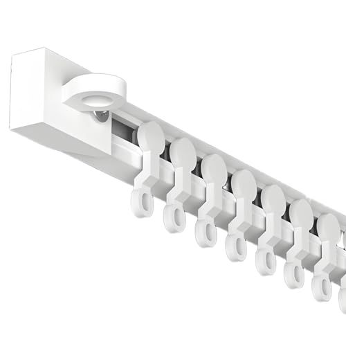 Selbstklebende Vorhangschiene Ohne Bohren, Gardinenstange Für Decken- Oder Wandmontage, Weiß, Raumteiler, Nicht Flexibel(Wall,3.3ft/100cm) von LTSRLL