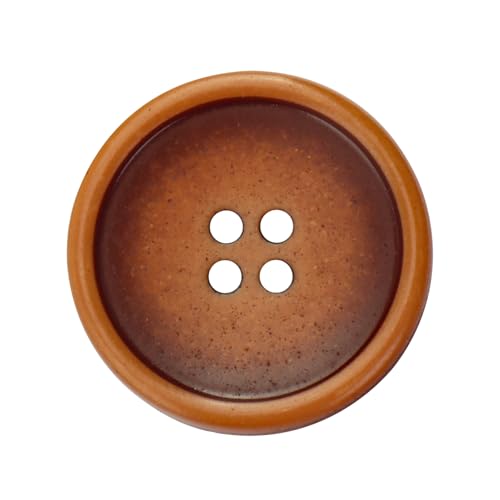 LTWHOME INOTIONSTYLE OEKO-TEX® Ökologische Knöpfe aus Recycelmaterial 25mm 4-Loch-Knöpfe für Vintage-Mäntel Braun 200 Stück ADS13113FK von LTWHOME
