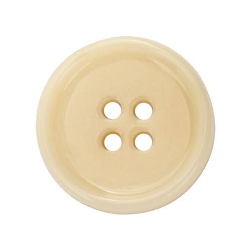 LTWHOME INOTIONSTYLE OEKO-TEX® Premium 4-Loch-Knöpfe 15mm Beige für Pullover & Cardigans 200 Stück JDT0831K von LTWHOME
