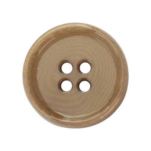 LTWHOME INOTIONSTYLE OEKO-TEX® Premium 4-Loch-Knöpfe 15mm Taupe für Pullover & Cardigans 200 Stück JDT0831K von LTWHOME