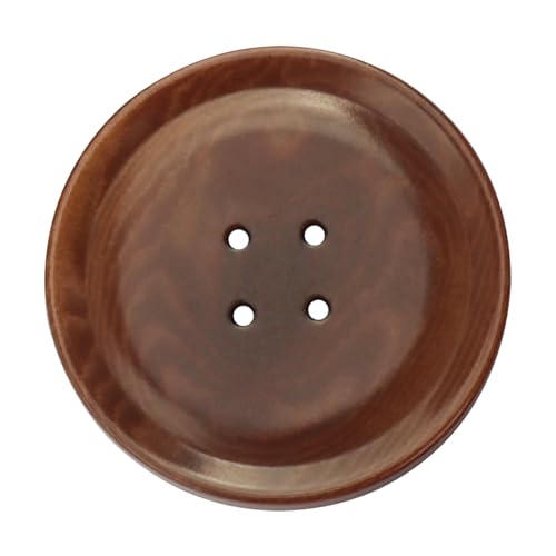 LTWHOME INOTIONSTYLE OEKO-TEX® Premium-Knöpfe 25mm 4-Loch Knöpfe für Marinemantel & Nähprojekte in Dunkelbraun 200 Stück JAD00163K von LTWHOME