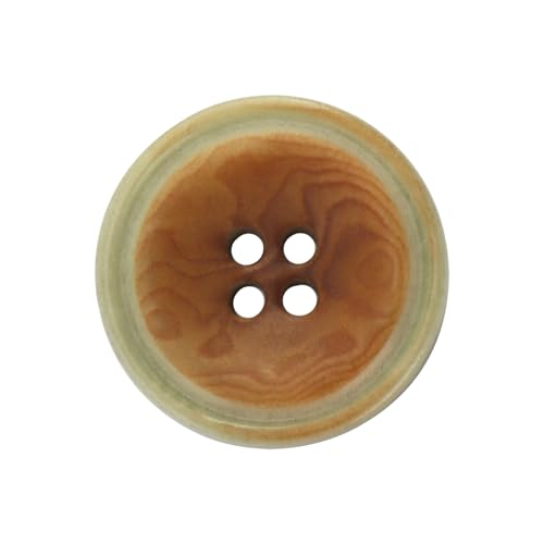 LTWHOME INOTIONSTYLE OEKO-TEX® Premium Knopf 20mm/32L 4-Loch-Knöpfe für Mäntel Oliv Braun 200 Stück JADT00175K von LTWHOME