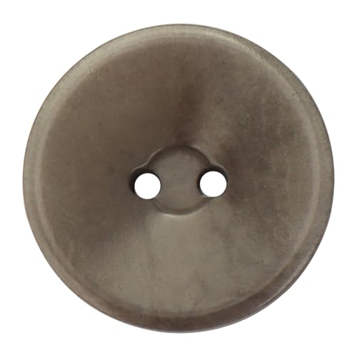 LTWHOME INOTIONSTYLE OEKO-TEX® Premium Knopf 25mm/40L 2-Loch-Knöpfe für Mäntel, Mode & Nähen Grau 200 Stück JAD00174K von LTWHOME