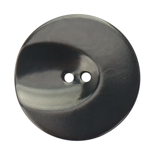 LTWHOME INOTIONSTYLE OEKO-TEX® Premium Knopf 25mm/40L 2-Loch-Knöpfe für Mäntel Schwarz 200 Stück JAGF00036K von LTWHOME