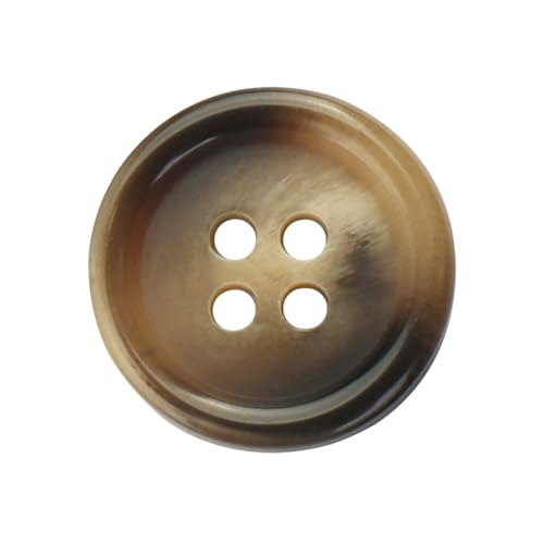 LTWHOME INOTIONSTYLE OEKO-TEX® Premium Knopf set 15mm 4-Loch-Knöpfe für lässige Anzüge Hellbraun 200 Stück IDD05232K von LTWHOME