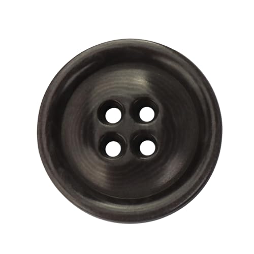 LTWHOME INOTIONSTYLE OEKO-TEX® Premium Knopf set 20mm 4-Loch Knöpfe für Herrenmäntel & Nähzubehör in Grau 200 Stück JADS00691K von LTWHOME
