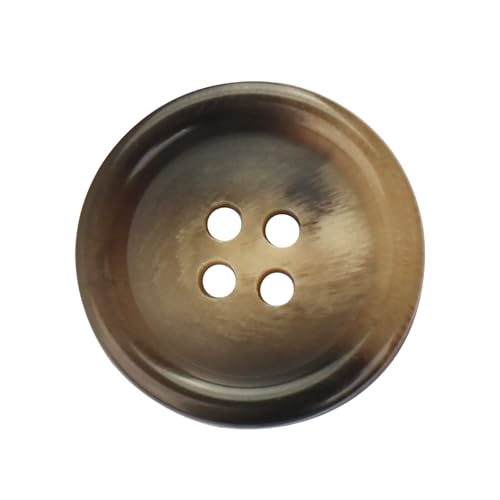 LTWHOME INOTIONSTYLE OEKO-TEX® Premium Knopf set 20mm 4-Loch-Knöpfe für lässige Anzüge Hellbraun 200 Stück IDD05232K von LTWHOME