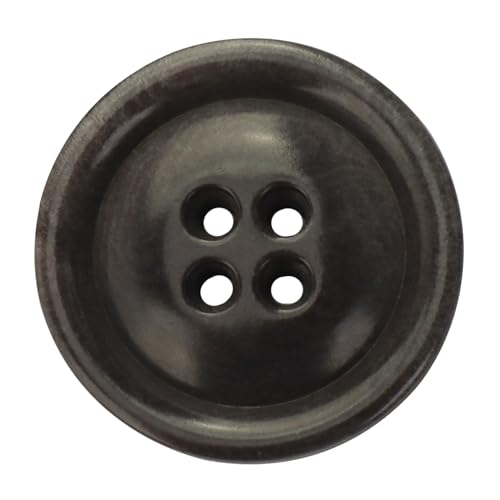 LTWHOME INOTIONSTYLE OEKO-TEX® Premium Knopf set 25mm 4-Loch Knöpfe für Herrenmäntel & Nähzubehör in Grau 200 Stück JADS00691K von LTWHOME