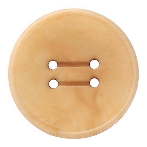 LTWHOME INOTIONSTYLE OEKO-TEX® Premium Knopf set 25mm 4-Loch-Knöpfe für Übermäntel Khaki 200 Stück JADS00629K von LTWHOME