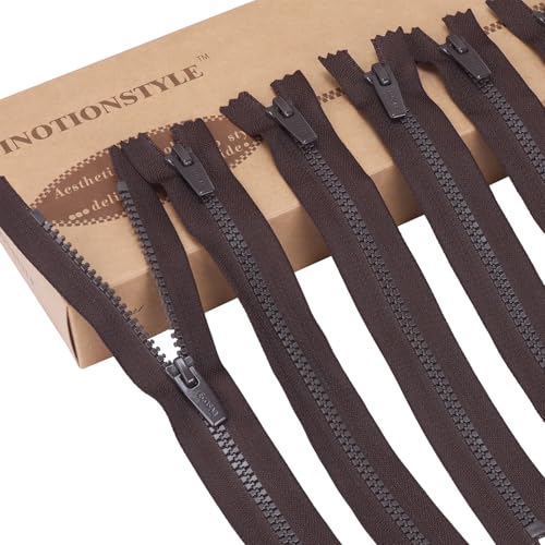LTWHOME INOTIONSTYLE Öko-Recycling Reißverschluss 22 CM #5 Brauner Kunststoff-Reißverschluss für Werkzeuggürtel-Taschen 6 Stück 22D101690 LTWHOME INOTIONSTYLE Öko-Recycling Reißverschluss 22 CM #5 Brauner Kunststoff-Reißverschluss für Werkzeuggürtel-Taschen 6 Stück 22D101690 von LTWHOME