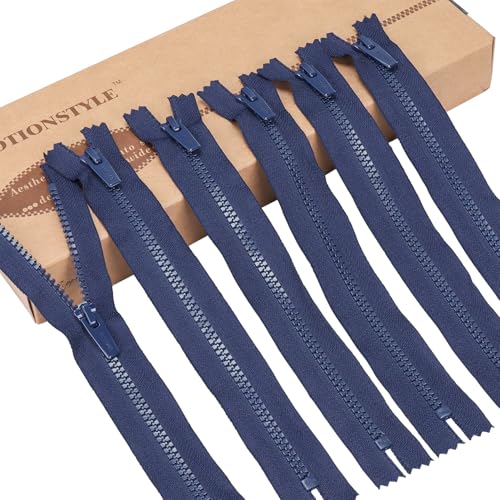 LTWHOME INOTIONSTYLE Öko-Recycling Reißverschluss 22 CM #5 Marineblauer Kunststoff-Reißverschluss für Kosmetiktaschen 6 Stück 22D101633 LTWHOME INOTIONSTYLE Öko-Recycling Reißverschluss 22 CM #5 Marineblauer Kunststoff-Reißverschluss für Kosmetiktaschen 6 Stück 22D101633 von LTWHOME