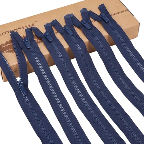 LTWHOME INOTIONSTYLE Öko-Recycling Reißverschluss Linker Einsetz 60 CM #5 Marineblauer Kunststoff-Reißverschluss für Outdoor-Jacken 6 Stück 22D101633 LTWHOME INOTIONSTYLE Öko-Recycling Reißverschluss Linker Einsetz 60 CM #5 Marineblauer Kunststoff-Reißverschluss für Outdoor-Jacken 6 Stück 22D101633 von LTWHOME