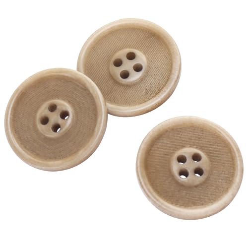 LTWHOME INOTIONSTYLE Premium Knopf 20mm/32L 4-Loch Elfenbein-Nuss-Knopf für Freizeitmäntel 18 Stück JADS00149K LTWHOME INOTIONSTYLE Premium Knopf 20mm/32L 4-Loch Elfenbein-Nuss-Knopf für Freizeitmäntel 18 Stück JADS00149K von LTWHOME