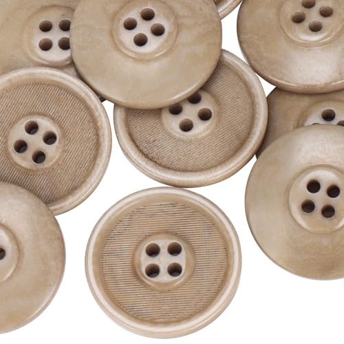 LTWHOME INOTIONSTYLE Premium Knopf 20mm/32L 4-Loch Elfenbein-Nuss-Knopf für Freizeitmäntel 54 Stück JADS00149K LTWHOME INOTIONSTYLE Premium Knopf 20mm/32L 4-Loch Elfenbein-Nuss-Knopf für Freizeitmäntel 54 Stück JADS00149K von LTWHOME