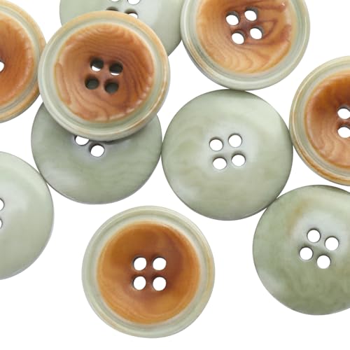 LTWHOME INOTIONSTYLE Premium Knopf 20mm/32L 4-Loch Elfenbein-Nuss-Knopf für Mäntel Oliv Braun 54 Stück JADT00175K LTWHOME INOTIONSTYLE Premium Knopf 20mm/32L 4-Loch Elfenbein-Nuss-Knopf für Mäntel Oliv Braun 54 Stück JADT00175K von LTWHOME