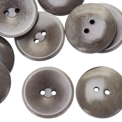 LTWHOME INOTIONSTYLE Premium Knopf 25mm/40L 2-Loch Elfenbein-Nuss-Knopf für Mäntel, Mode & Nähen Grau 54 Stück JAD00174K LTWHOME INOTIONSTYLE Premium Knopf 25mm/40L 2-Loch Elfenbein-Nuss-Knopf für Mäntel, Mode & Nähen Grau 54 Stück JAD00174K von LTWHOME