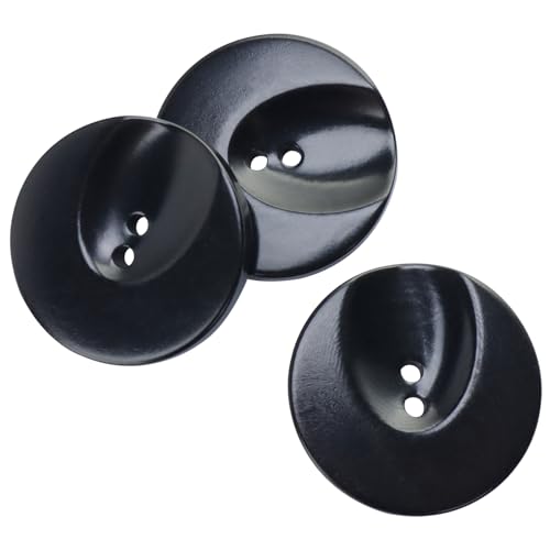 LTWHOME INOTIONSTYLE Premium Knopf 25mm/40L 2-Loch Elfenbein-Nuss-Knopf für Mäntel Schwarz 18 Stück JAGF00036K LTWHOME INOTIONSTYLE Premium Knopf 25mm/40L 2-Loch Elfenbein-Nuss-Knopf für Mäntel Schwarz 18 Stück JAGF00036K von LTWHOME