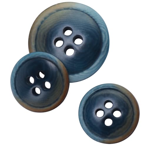LTWHOME INOTIONSTYLE Premium Knopf-Set 15/20mm 4-Loch Elfenbein-Nuss-Knopf für Blazer-Anzug Tiefblau 22 Stück JDS3826K LTWHOME INOTIONSTYLE Premium Knopf-Set 15/20mm 4-Loch Elfenbein-Nuss-Knopf für Blazer-Anzug Tiefblau 22 Stück JDS3826K von LTWHOME