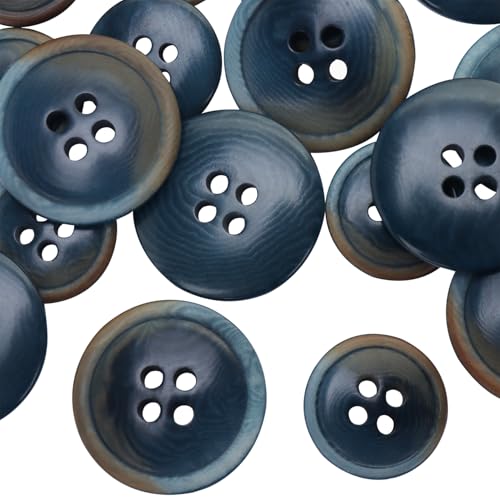 LTWHOME INOTIONSTYLE Premium Knopf-Set 15/20mm 4-Loch Elfenbein-Nuss-Knopf für Blazer-Anzug Tiefblau 66 Stück JDS3826K LTWHOME INOTIONSTYLE Premium Knopf-Set 15/20mm 4-Loch Elfenbein-Nuss-Knopf für Blazer-Anzug Tiefblau 66 Stück JDS3826K von LTWHOME