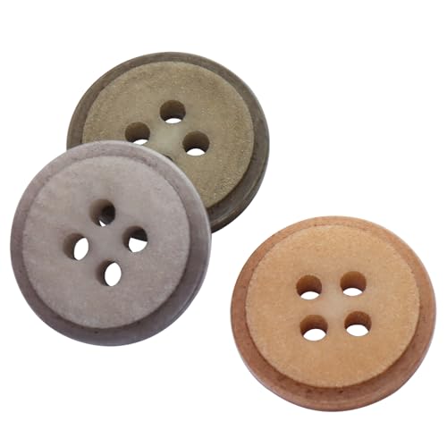 LTWHOME INOTIONSTYLE Premium Knopf-Set 15mm/24L 3 Farben 4-Loch Elfenbein-Nuss-Knopf für Pullover 18 Stück JACS00022K LTWHOME INOTIONSTYLE Premium Knopf-Set 15mm/24L 3 Farben 4-Loch Elfenbein-Nuss-Knopf für Pullover 18 Stück JACS00022K von LTWHOME