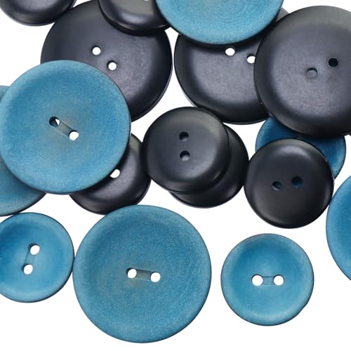 LTWHOME INOTIONSTYLE Premium Knopf-Set 20/30mm 2-Loch Elfenbein-Nuss-Knopf für Pullover, Kleidung & Nähen Blau 48 Stück JAD00172K LTWHOME INOTIONSTYLE Premium Knopf-Set 20/30mm 2-Loch Elfenbein-Nuss-Knopf für Pullover, Kleidung & Nähen Blau 48 Stück JAD00172K von LTWHOME