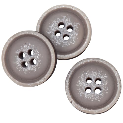 LTWHOME INOTIONSTYLE Recyceltes Knopfset – Ökologisch & Nachhaltig 15mm/24L 4-Loch-Knöpfe für Pullover Grau 24 Stück APDTK00002FK LTWHOME INOTIONSTYLE Recyceltes Knopfset – Ökologisch & Nachhaltig 15mm/24L 4-Loch-Knöpfe für Pullover Grau 24 Stück APDTK00002FK von LTWHOME