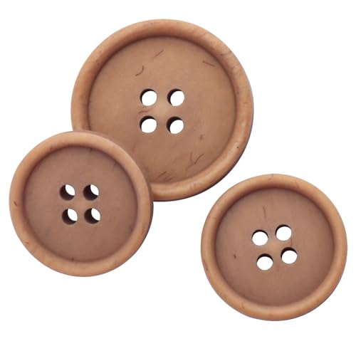 LTWHOME INOTIONSTYLE Recyceltes Knopfset – Ökologisch & Nachhaltig 20/25mm 4-Loch-Knöpfe für Pullover Braun 16 Stück ATCK00002K LTWHOME INOTIONSTYLE Recyceltes Knopfset – Ökologisch & Nachhaltig 20/25mm 4-Loch-Knöpfe für Pullover Braun 16 Stück ATCK00002K von LTWHOME