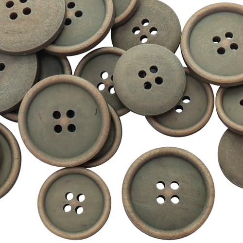 LTWHOME INOTIONSTYLE Recyceltes Knopfset – Ökologisch & Nachhaltig 20/25mm 4-Loch-Knöpfe für Pullover Olivgrün 48 Stück ATCK00002K LTWHOME INOTIONSTYLE Recyceltes Knopfset – Ökologisch & Nachhaltig 20/25mm 4-Loch-Knöpfe für Pullover Olivgrün 48 Stück ATCK00002K von LTWHOME