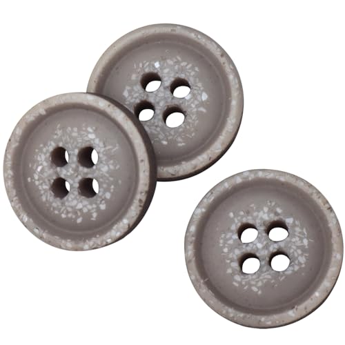 LTWHOME INOTIONSTYLE Recyceltes Knopfset – Ökologisch & Nachhaltig 20mm/32L 4-Loch-Knöpfe für Mäntel Grau 18 Stück APDTK00002FK LTWHOME INOTIONSTYLE Recyceltes Knopfset – Ökologisch & Nachhaltig 20mm/32L 4-Loch-Knöpfe für Mäntel Grau 18 Stück APDTK00002FK von LTWHOME