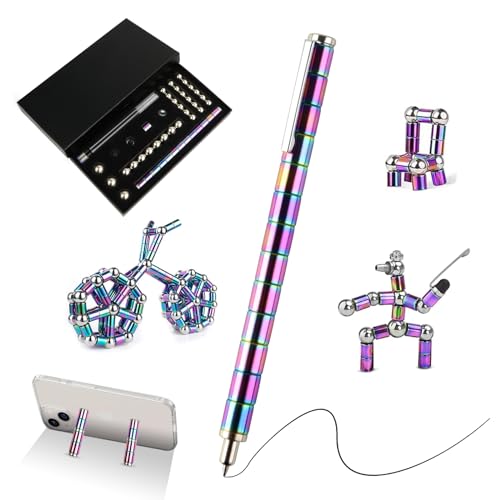 Kugelschreiber Pen, Lustig Multifunktions mit Stylus Stift voll Kreativität und Stressabbau Geschenk für Familie Papa Männer Frauen Teenager Jugendliche - Bunt von LTZGO